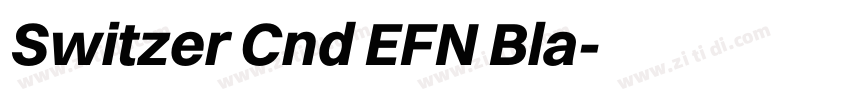 Switzer Cnd EFN Bla字体转换